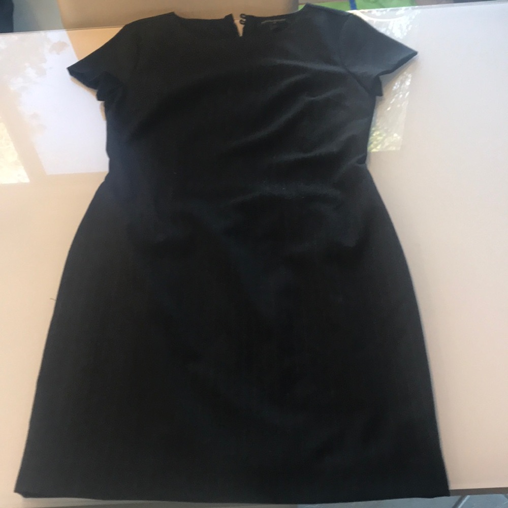 Lined pin striped dress